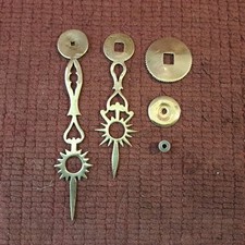 Ancienne Paire d’aiguilles pour horloge pendule comtoise  XIX