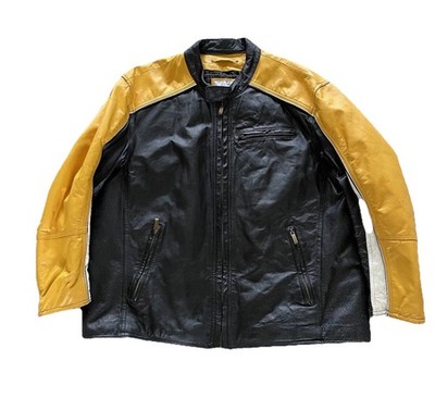 Vintage Wilsons M Julian Leather Motorcycle Cafe Racer Kill Bill Jacket Men s XL