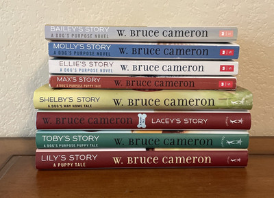 Lot of 8 A Dog's Purpose Puppy Tales Series Books by W Bruce Cameron PB HC/DJ