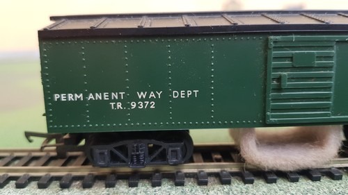 Tri-Ang Hornby R344 Permanent Way Dept Schienenreinigungswagen, grün, verpackt - Bild 7 von 10