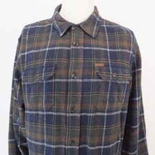 Orvis Men s Heavy Flannel Shirt Jacket Pockets Shacket - Size XL Plaid