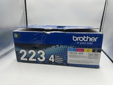 Brother TN-223 Black/Cyan/Magenta/Yellow Toner Cartridge, 4/Pack BLACK OPEN BOX