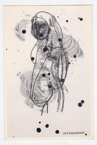 Dee Dee Ramone Art Exhibit Opening At Gallery 23 Costa Mesa 2002 Postcard