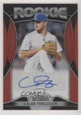 2019 Panini Prizm Rookie Auto Red Prizm Caleb Ferguson #RA-CF Auto RC
