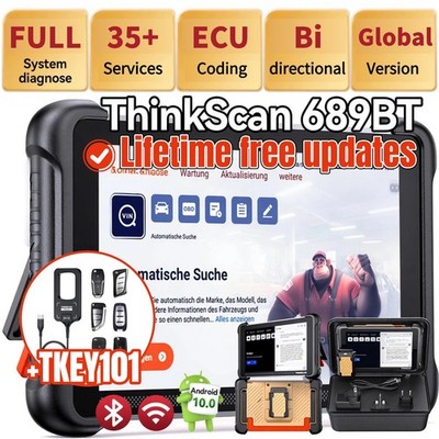 ThinkCar 689BT Full System Diagnostic OBD2 Scanner Key Programmer Free Update