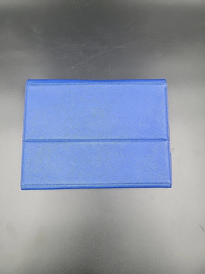 Michael Kors Blue iPad Tablet Cover Case Clutch Authentic EUC - Image 3 of 4