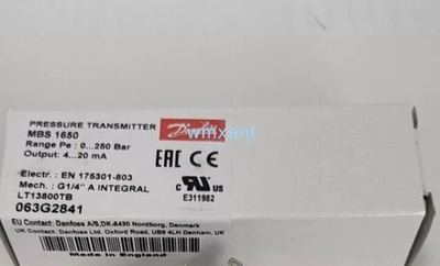#ad NEW Danfoss MBS1650 Pressure Transmitter 063G2841 $218.77