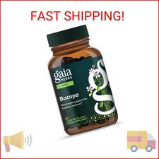 Gaia Herbs Bacopa - Brain  Cognitive Support Herbal Supplement - Made with Baco