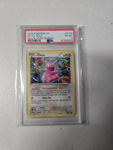 2015 POKEMON XY BLACK STAR PROMOS #XY40 DITTO-HOLO PSA 6