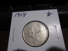 1954 - Canada quarter - Silver - Canadian 25 cent