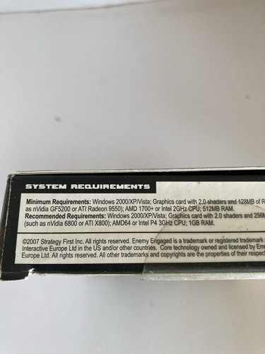 Enemy Engaged 2 (PC, 2007) Brand New Factory Sealed - Picture 4 of 6