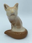 2005 Fenton Art Glass 5" Chocolate Slag Fox Figurine 100 Years Anniversary