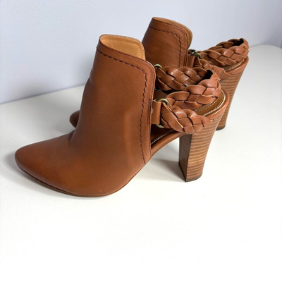 Corso Como 9.5 M Williamsburg Braided Ankle Boots 4'' Heel Western Boho