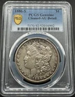 1886-S MORGAN SILVER DOLLAR PCGS GENUINE AU DETAL 04EI26