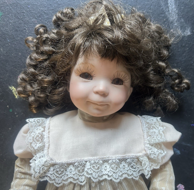 #ad #ad Vtg. 1993 Dianna Effner Expressions Jenny II Brunette Brown Eye Girl Doll 21quot; $72.50
