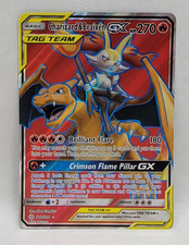 2019 Pokemon TCG S&M Cosmic Eclipse CHARIZARD & BRAIXEN GX Full Art 212/236 - LP