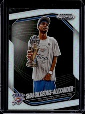 2024-25 Panini Prizm Black Shai Gilgeous-Alexander Silver Prizm #164 Thunder