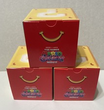 LOT OF 3 McDonald's 2026 Super Mario Galaxy Happy Meal Toy 1 Mario, NEW IN BOX