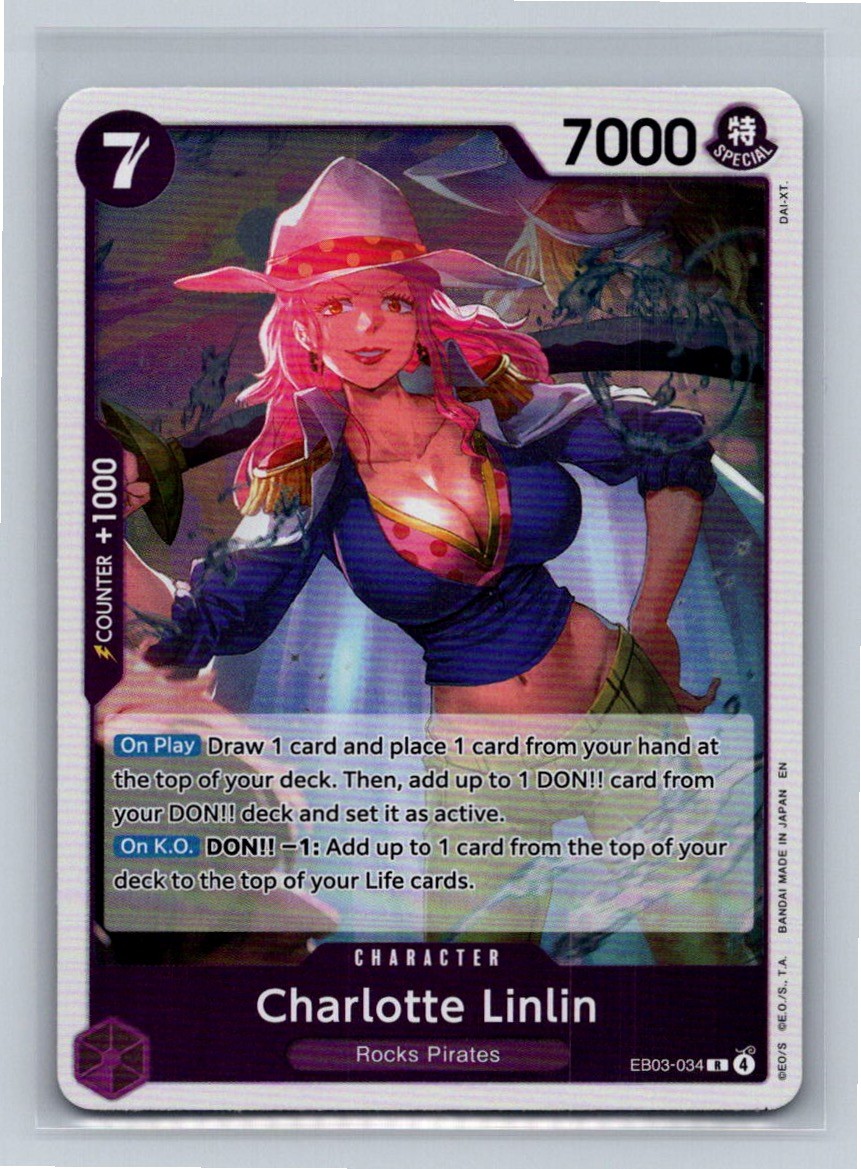 Charlotte キャラファイングラフ Charlotte Linlin Foil EB03-034 Extra Booster: One Piece Heroines