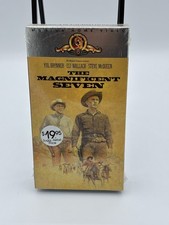 The Magnificent Seven VHS 1960 MGM UA Yul Brynner Steve McQueen Western
