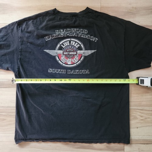 Harley Davidson Shirt Mens 2XL South Dakota Motorcycle Indiana Biker Made In USA - Picture 5 of 7