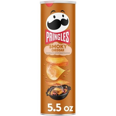 14x Cans Pringles Smoky Cheddar Flavor Potato Crisps Chips | 5.5oz