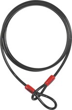 ABUS Cobra Seat Leash: 5mm x 75cm 2.5ft : Black