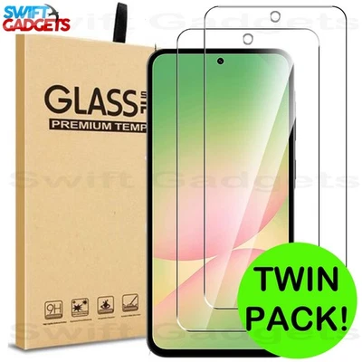 SWIFT GLASS For Samsung Galaxy S25 FE Tempered Glass Screen Protector Cover Guard Twin Pack