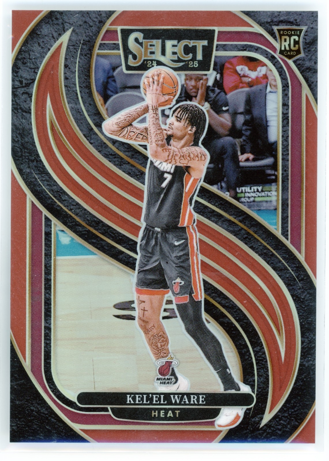 2024-25 Panini Select Kel'el Ware Red RC /199 #191 Heat 44