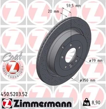 Zimmermann 450.5203.52 Brake Disc for Land Rover
