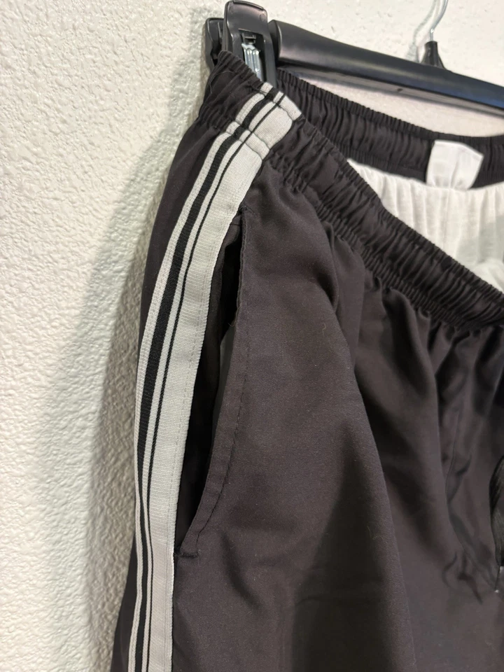 Pantalones deportivos Y2K Wilson tenis preppy holgados anchos a rayas laterales forrados grandes 30x30 Foto 4 de 4