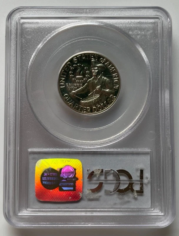 1976-S PCGS Proof 69 Deep Cameo Silver Washington Quarter - Image 2 of 2