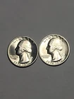 LOT OF 2 1976-S Washington Quarter SILVER San Francisco Mint 25C BU