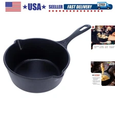 Cast Iron Saucepan, Cast Iron Melting Pot, Made in Colombia, 2QT