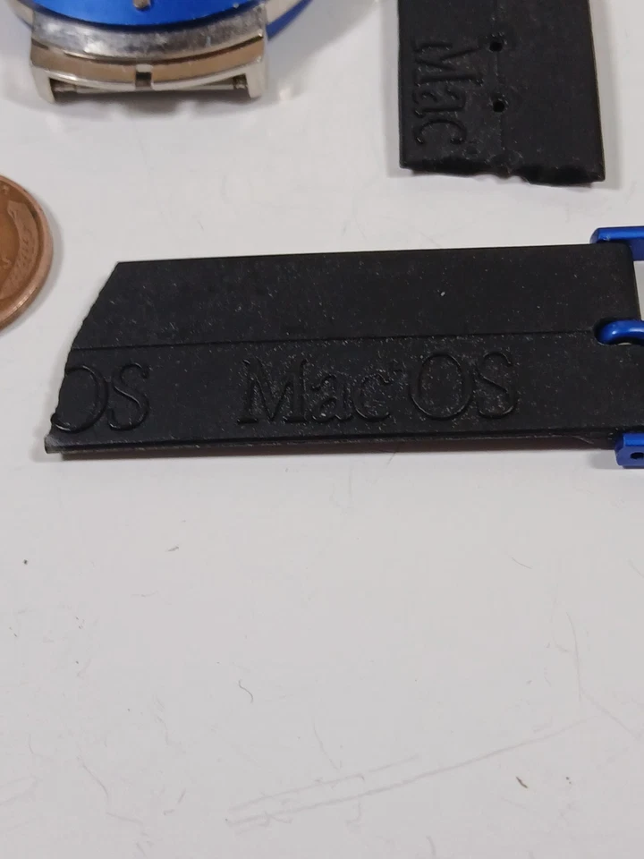 Funcionando 1995 Apple Mac OS Promocional Giveaway Relógio de Quartzo Pulseira Quebrada - Imagem 4 de 4