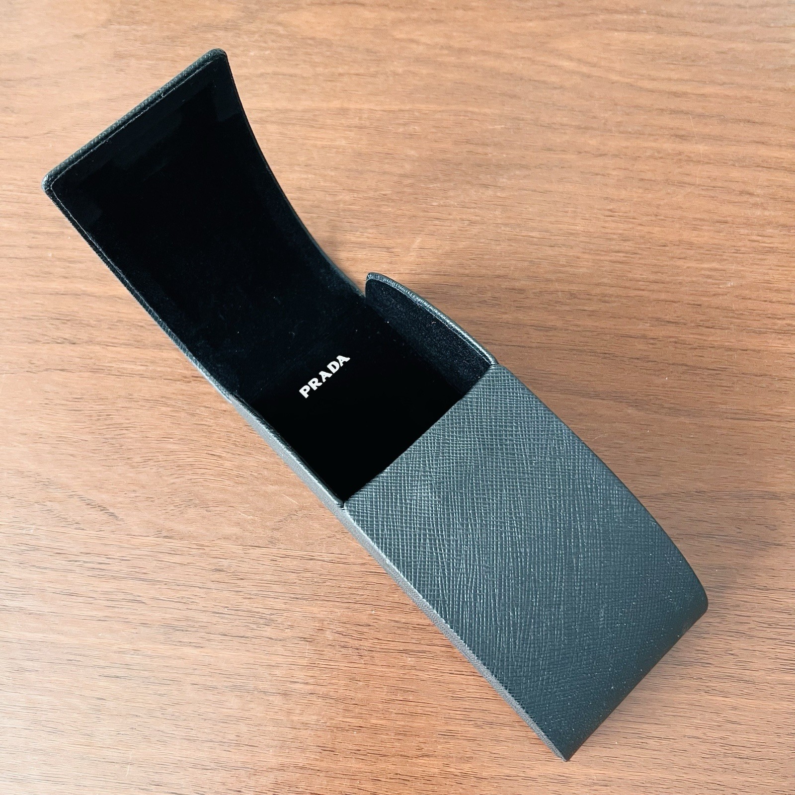 Prada Glasses Case Eyeglasses Sunglasses Black Logo Hard Shell thumbnail 6