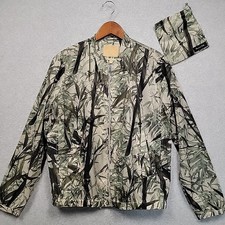 MASSIMO DUTTI Palm Leaf Printed Bomber Jacket Lightweight Size M Packable Pouch