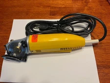 Industrial Electric Rotary Fabric Cutter - Cuts Cloth, Leather & Carpet Smoothly