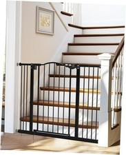 29-39.6 Baby Gate for Stairs Doorways,30" Tall Dog 29- 39.6"W x 30"H Black