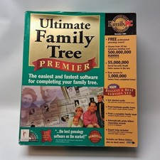 Ultimate Family Tree PREMIER Software PC CD ROM 1998 Genealogy NEW