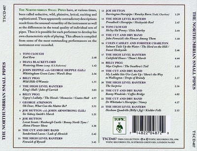 VARIOUS ARTISTS NORTHUMBRIAN SMALL PIPES NEW CD