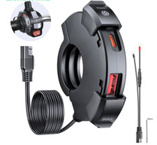 PRESA MANUBRIO USB-C CARICABATTERIA IMPERMEABILE RICARICA RAPIDA MOTO SCOOTER