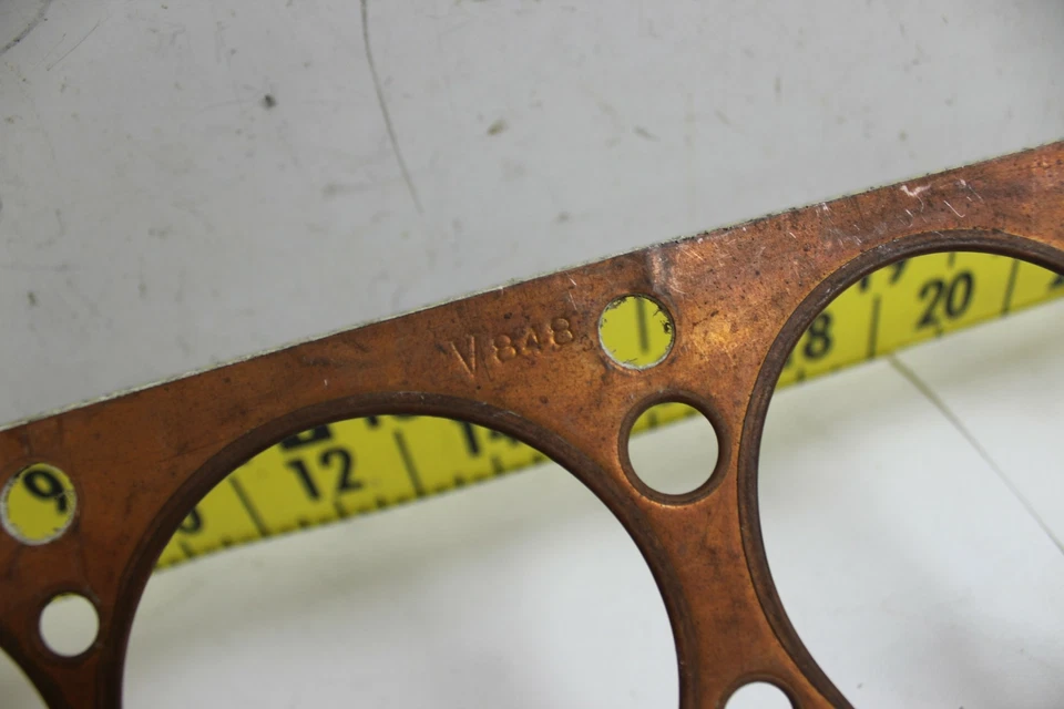 Vintage NOS Victor 848 Copper Head Gasket 1930-1936 Chrysler Imperial (HG10) - Image 2 of 2