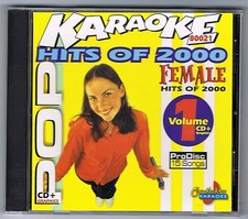 CHARTBUSTER KARAOKE CB-80021 HITS OF 2000 FEMALE POP SERIES V-1, NEW CD G, OOP