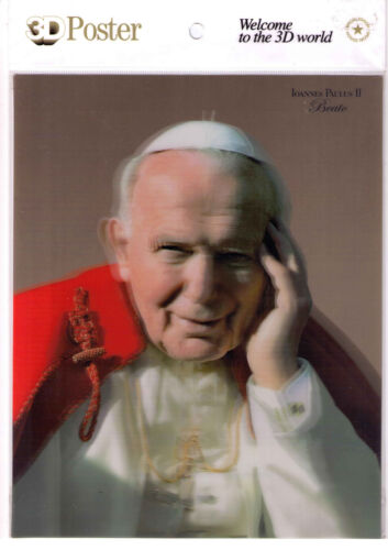 Poster 3D Papa Giovanni Paolo II - con effetto vivente -  nuovo in Offerta! - Afbeelding 1 van 1