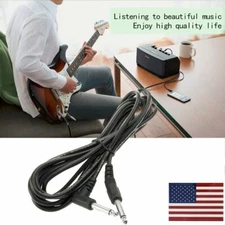Quality 10ft 3m Electric Patch Guitar Amplifier AMP Instrument Cable Cord HO