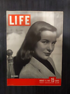 1947 August 11 Life Magazine Ella Raines (LF18)