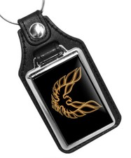 1973-1978 Pontiac Firebird Trans Am Bird Emblem Design Faux Leather Key Ring