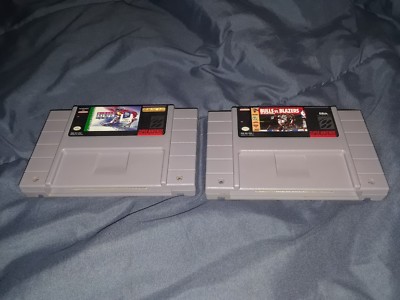 Bulls vs Blazers and the NBA Playoffs (Super Nintendo,1992)+Winter Olympic Games