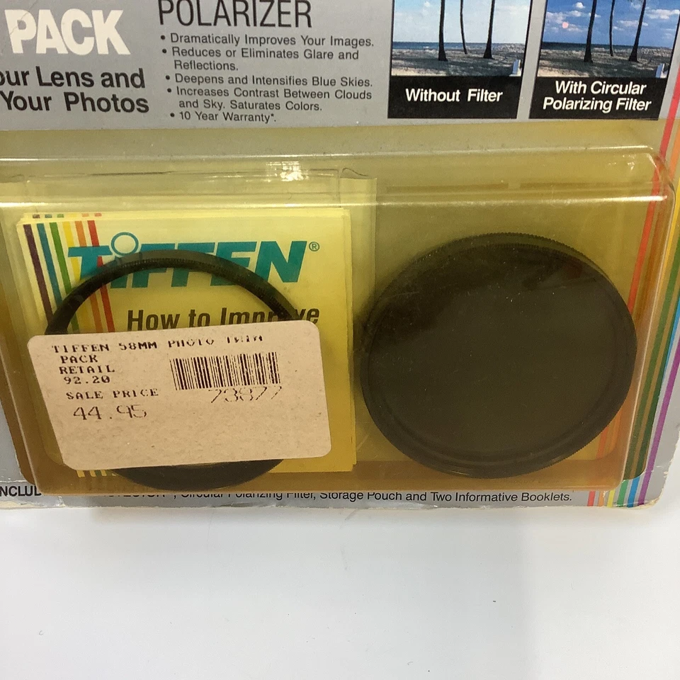 New Tiffen 58mm UV Protection & Circular Polarizing Filter Photo Twin Pack - Image 3 of 4